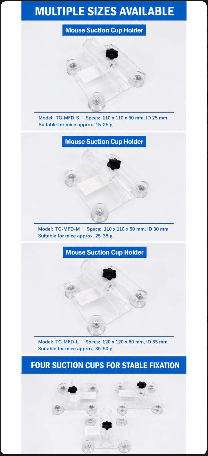 Tigergene Mouse/Rat Suction Cup Holder