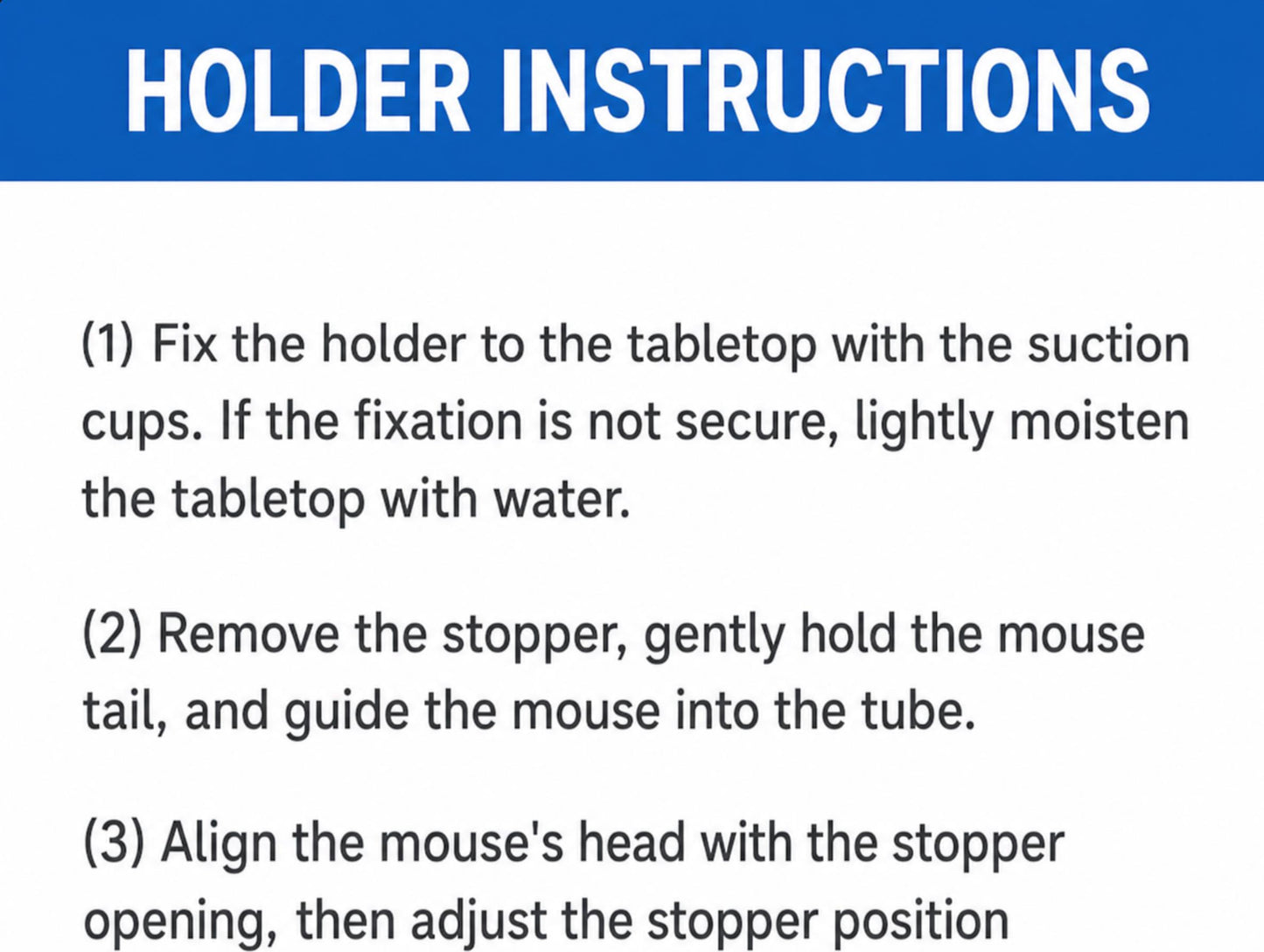 Tigergene Mouse/Rat Suction Cup Holder