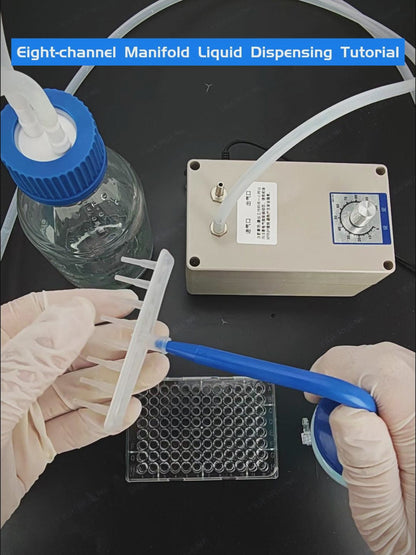 8-Channel Autoclavable Polypropylene Manifold with Luer Connectors